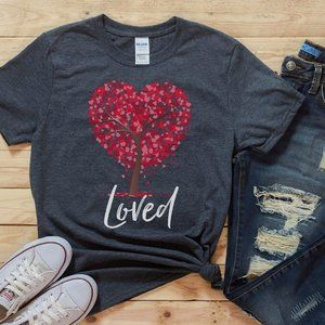 VALENTINE'S DAY SHIRT, HEART LOVE SHIRT, CUTE VDAY
